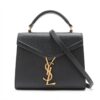 Saint Laurent Paris Cassandra Leather 2way handbag Black 6239301