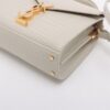 Saint Laurent Paris Cassandra Moc croc 2way handbag Beige 6239303