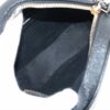 Saint Laurent Paris Chevron Vinyl Leather Chain shoulder bag Black 6104365