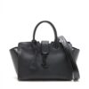 Saint Laurent Paris Downtown Cabas Leather 2way handbag Black 4368341