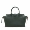 Saint Laurent Paris Downtown Cabas Leather 2way handbag Green 6353462