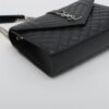 Saint Laurent Paris Envelope Leather Chain shoulder bag Black 4872064