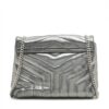 Saint Laurent Paris Lulu Leather Chain shoulder bag Grey 4646762