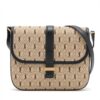Saint Laurent Paris Monogram All Over small Satchel Canvas & leather Shoulder bag black x beige 5686041