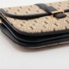Saint Laurent Paris Monogram All Over small Satchel Canvas & leather Shoulder bag black x beige 5686044