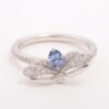 Tiffany Firefly Tanzanite diamond rings Pt950 4.0g d0.12 small tanzanite2