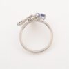 Tiffany Paper flowers Tanzanite diamond rings Pt950 4.7g3