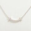 Tiffany T Smile Micro Blue topaz Necklace 750(WG) 2.5g2