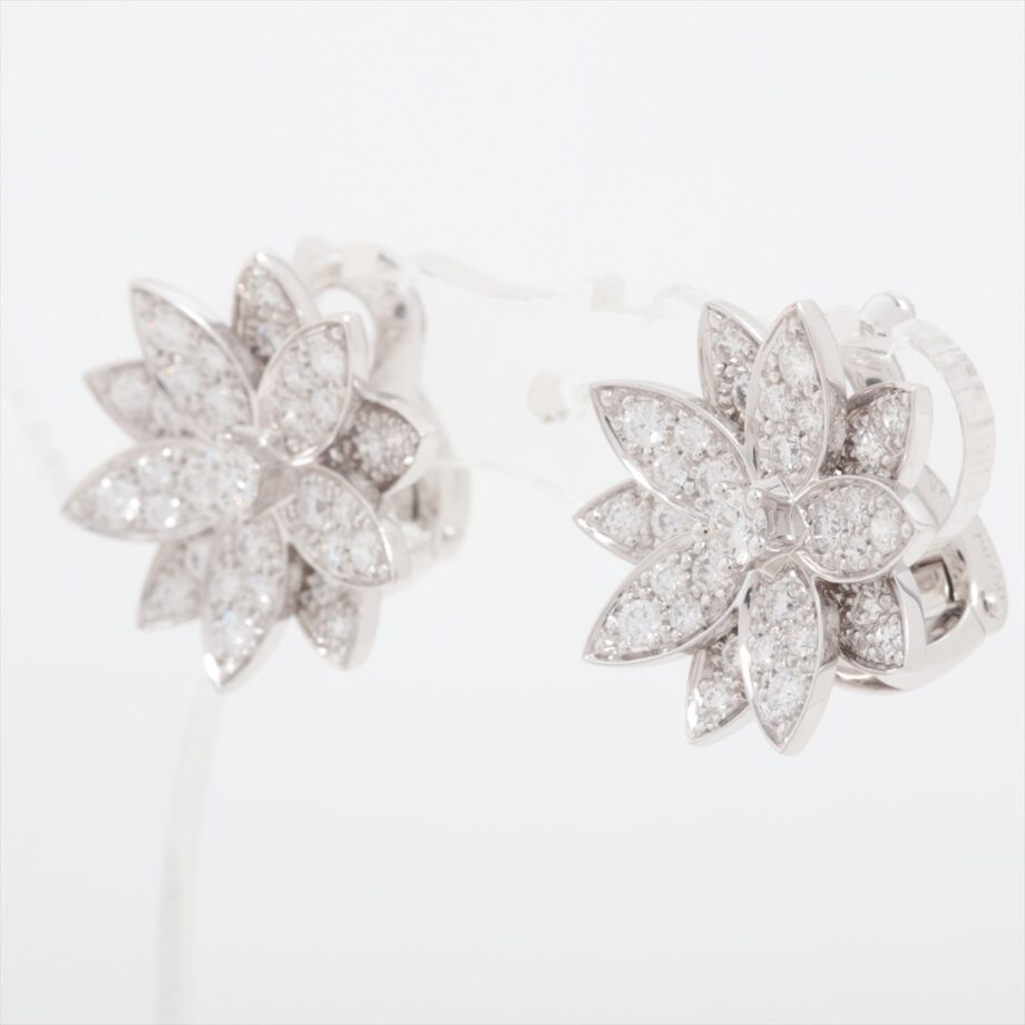 Van Cleef & Arpels Lotus small diamond Piercing jewelry