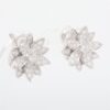 Van Cleef & Arpels Lotus small diamond Piercing jewelry 750(WG) 10.0g2