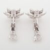 Van Cleef & Arpels Lotus small diamond Piercing jewelry 750(WG) 10.0g4