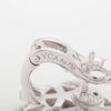 Van Cleef & Arpels Lotus small diamond Piercing jewelry 750(WG) 10.0g5