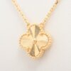 Van Cleef & Arpels Vintage Alhambra Guilloche Necklace 750(YG) 6.4g2