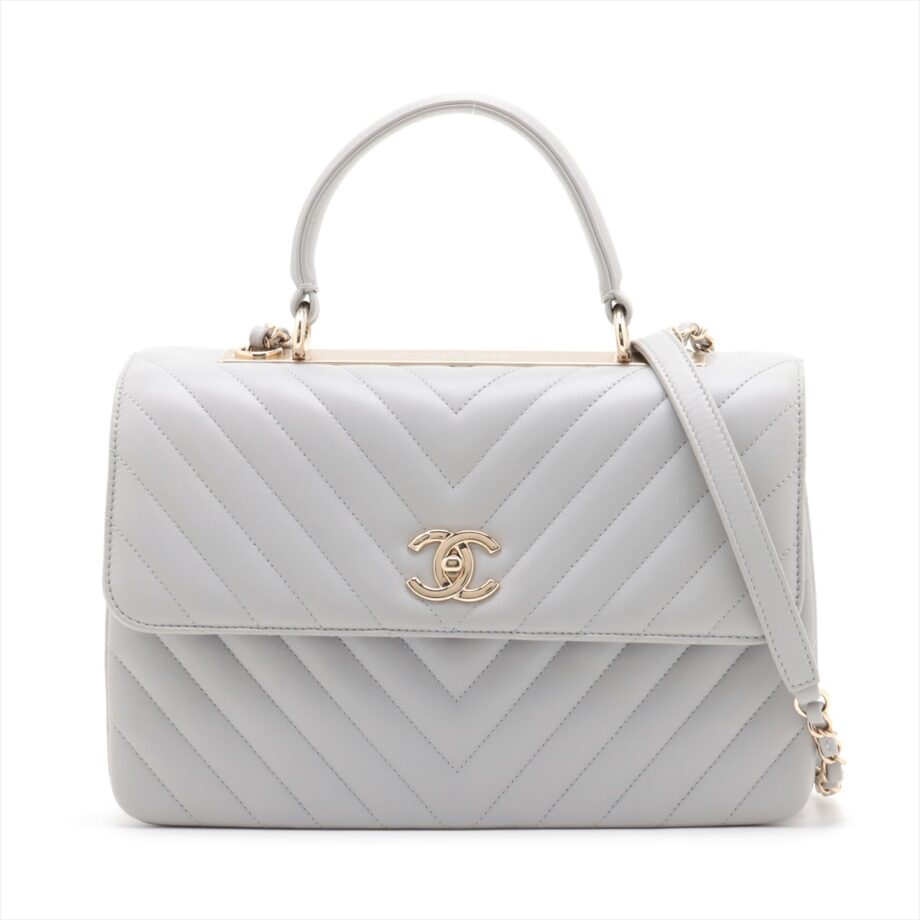 Chanel V Stitch Lambskin 2way handbag