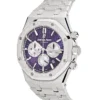 Audemars Piguet Royal Oak 26331BC.GG.1224BC.01 Chronograph Purple Dial Frosted White Gold2