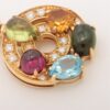 Bvlgari Astrale Cerchi Colored stone diamond Necklace 750(YG) 20.0g Small stone scratches Chipped6