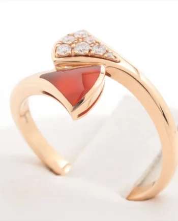 Bvlgari Diva Dream Carnelian diamond rings
