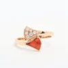 Bvlgari Diva Dream Carnelian diamond rings2