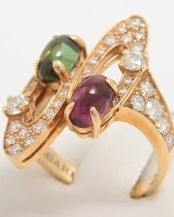 Bvlgari Ellicia Tourmaline diamond rings