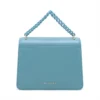 Bvlgari Serpenti Leather 2way shoulder bag Blue With mirror2