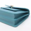 Bvlgari Serpenti Leather 2way shoulder bag Blue With mirror3