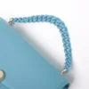 Bvlgari Serpenti Leather 2way shoulder bag Blue With mirror4