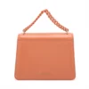 Bvlgari Serpenti Leather 2way shoulder bag Orange With mirror2 (1)