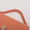 Bvlgari Serpenti Leather 2way shoulder bag Orange With mirror5 (1)