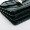 Bvlgari Serpenti Python Embossing 2 Way Handbag Dark green Mirror 3