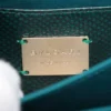 Bvlgari Serpenti Python Embossing 2 Way Handbag Dark green Mirror 8