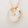 Cartier Amulette de Cartier shells diamond Necklace 750(YG) 10.2g SM1