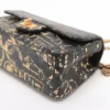 Chanel 2.55 Moc croc Single flap Double chain bag Black Gold Metal fittings 283529323