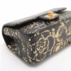 Chanel 2.55 Moc croc Single flap Double chain bag Black Gold Metal fittings 283529324