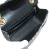 Chanel 2.55 Moc croc Single flap Double chain bag Black Gold Metal fittings 283529326