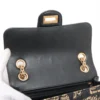 Chanel 2.55 Moc croc Single flap Double chain bag Black Gold Metal fittings 283529328