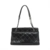 Chanel Coco Mark Caviarskin Chain tote bag Black Silver 2