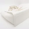 Chanel Deauville GM canvas Chain tote bag White Gold Metal fittings JAJ4387L4