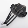 Chanel Matelasse Caviarskin Chain backpack Black Gold Metal fittings HE20C9675