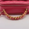 Chanel Matelasse Leather 2way shoulder bag Pink Gold5