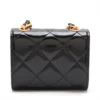 Chanel Matelasse Leather Chain shoulder bag Black Gold 2