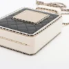 Chanel Matelasse Plastic×leather Chain shoulder bag Black × White Gold Metal fittings PTUEJ9383