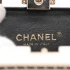 Chanel Matelasse Plastic×leather Chain shoulder bag Black × White Gold Metal fittings PTUEJ9387