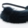 Fendi Auroc Fur × Leather Shoulder bag Navy blue 8BS06804