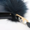 Fendi Auroc Fur × Leather Shoulder bag Navy blue 8BS06810