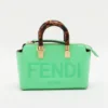 Fendi By The Way Mini Leather Hand bag Green 8BS0671