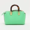Fendi By The Way Mini Leather Hand bag Green 8BS0672