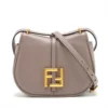 Fendi C’mon Small Leather Shoulder Bag Brown1