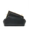 Fendi Fast Leather 2way shoulder bag Black 8BP1292