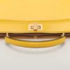 Fendi ICU EAST WEST Leather 2way handbag Yellow 8BN3235