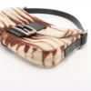 Fendi Mamma Baguette Leather & Cowhide Shoulder Bag Brown3